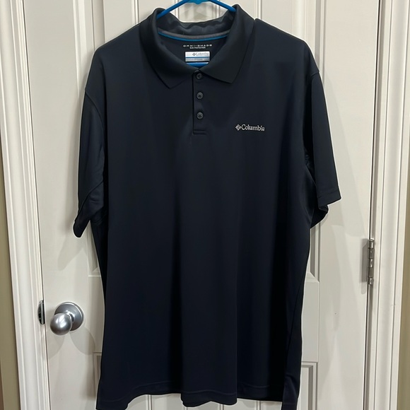 Columbia Omni-Shade Sun Protection Polo Shirt Men’s XL Navy - Picture 1 of 3